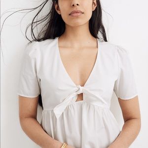 Madewell Tie-Front Mini Dress